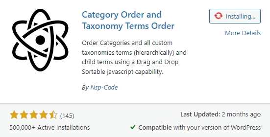 Category Order and Taxonomy Terms Order 1